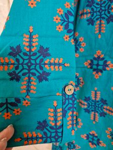 Teal Short Kurti