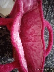 crochet canvas bag