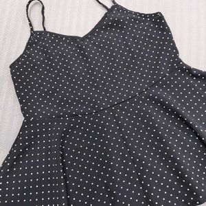 Polka Dot Peplum Top