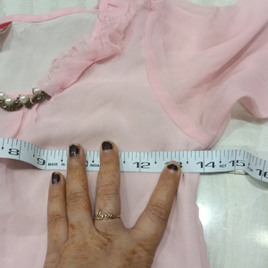 Chic Pink Sheer Sleeve Blouse