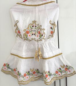 Boho embroidered White tube dress/tunic