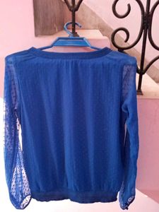 Blue vero moda top