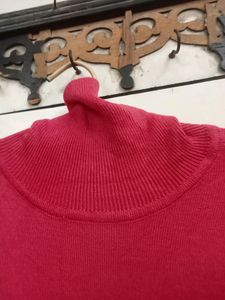Red Turtle Neck Tshirt