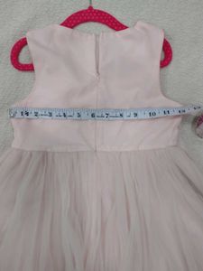 Girls Pink Tulle Dress with Sequins