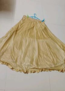 Elegant Gold Tone Ethnic Skirt