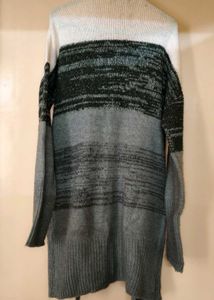 Women's Knit Longline Cardigan / Open front shrug
