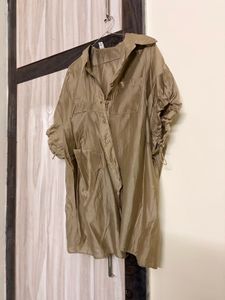 Chic Oversized Satin Shirt