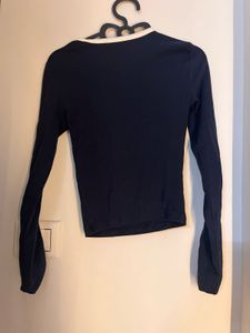 Navy Seattle Graphic Long Sleeve Top