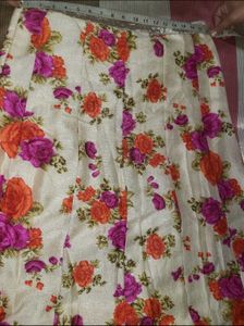 Orange &amp; Floral Indian Dress