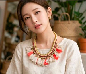 Boho Tassel Statement Necklace