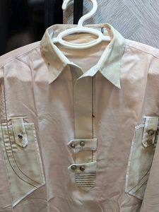 Men's Beige Ethnic Kurta