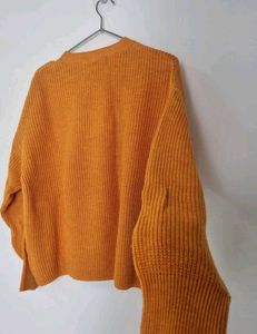 Mustard Yellow Knit Sweater