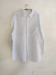 Striped Button-Up Shirt