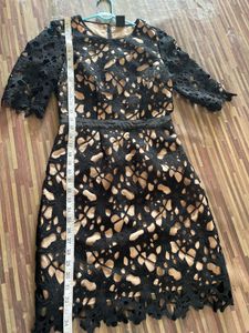 Elegant Black Lace Dress