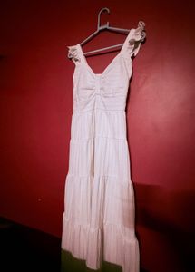 Chic White Tiered Maxi Dress