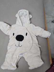 Cute Bear Hooded Romper