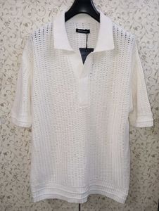 maison mined punched mesh oversized knit