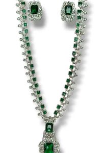 Dark Green trending jewelery Set best gift Beloved