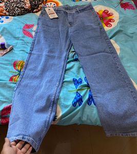 Light Wash Wide Leg Jeans with Tag