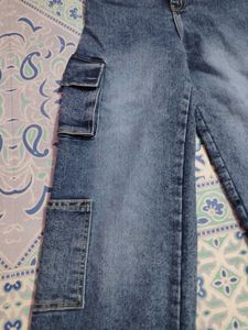 Blue Cargo Jeans