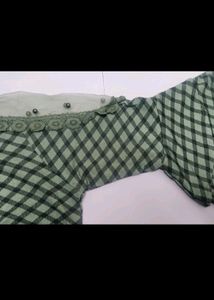 Chic Gingham Tunic Top