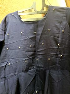 THIS NEW DRESS .Elegant Navy Blue Kurta