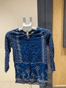 Blue Printed Kurti