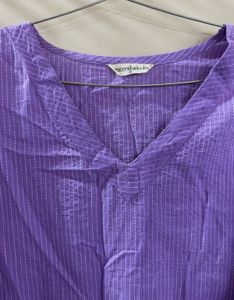 Comfortable Purple Striped Kurta