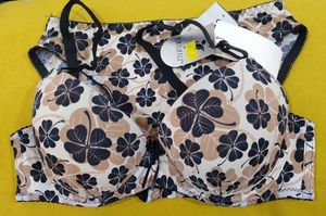 312 -- uplift Clover Print Bra & Panty Set