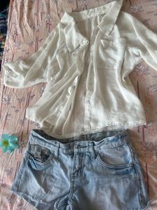 White Chiffon Blouse