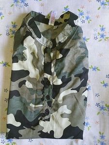 Women's Tops And Tunic Army Printed Casual Wear