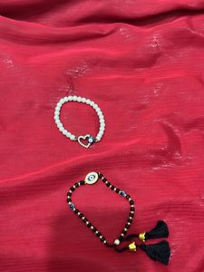 Evil Eye Adjustable Band In White Or Black