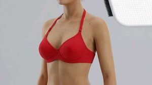 Vibrant Red Bra