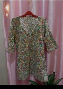 Floral Print Kurta