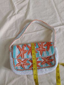 Beaded Starfish Clutch Bag