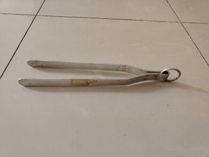 Used Wooden Belan And Sticks With Aluminium Tong