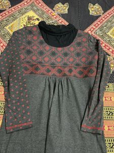 Patterned Knit Kurti