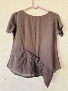 Stylish Brown Tunic Top