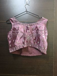 💜Embellished Lavender Silk Lehnga Set💜
