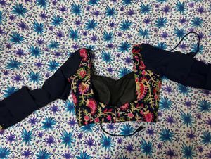 Elegant Embroidered Padded Blouse