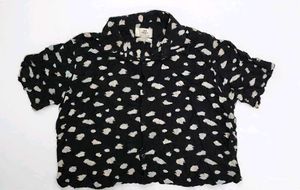 Men's Black Cloud Print Shirt