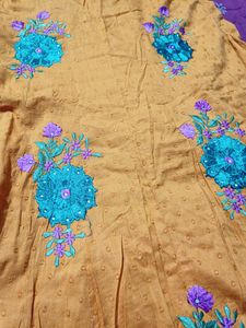 Anarkali Kurta Set, With Full Embroidery Design. More Prettier Than Picture.