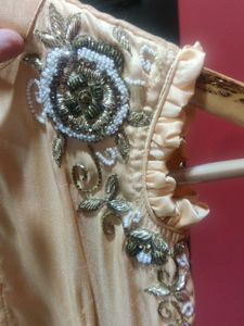 Long Up And Down Kurti With Hand Work
