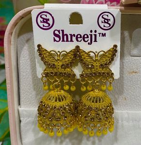 Butterfly Jhumka Earrings