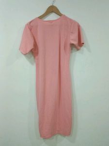 Chic Color Block Cutout Dress(L)