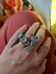 Unique Bird Design brass Ring