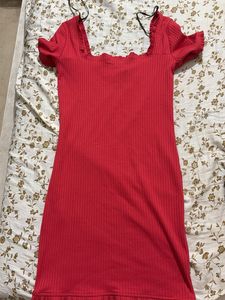 Chic Red Bodycon Mini Dress