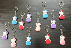 Set of 12 Cute Hello Kitty Keychains