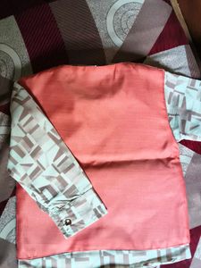Cute Boys' Printed Shirt with Vest and Bowtie