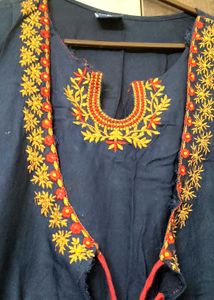 Embroidered Angrakha Style Kurti